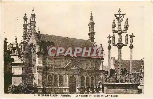 Cartes postales Saint Thegonnec Finistere Le Calvaire et l'Ossuaire