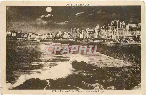 Cartes postales Parame Effet de Lune sur la Plage