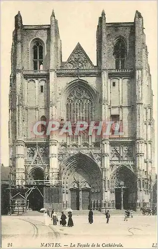 Ansichtskarte AK Nantes La Facade de la Cathedrale