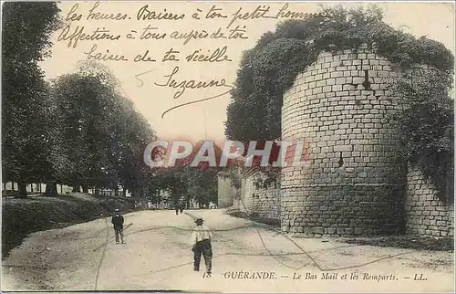 Ansichtskarte AK Guerande Le Bas Mail et les Remparts