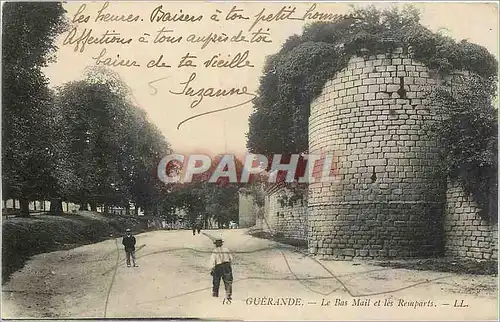 Cartes postales Guerande Le Bas Mail et les Remparts