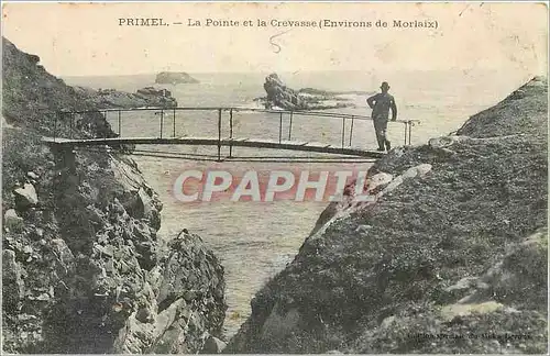 Ansichtskarte AK Primel La Pointe et la Crevasse Environs de Morlaix