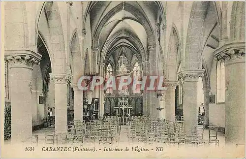 Ansichtskarte AK Carantec Finistere Interieur de l'Eglise