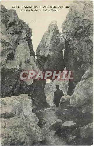 Ansichtskarte AK Camaret Pointe de Pen Hir L'Entree de la Salle Verte