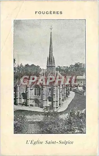 Cartes postales Fougeres L'Eglise Saint Sulpice