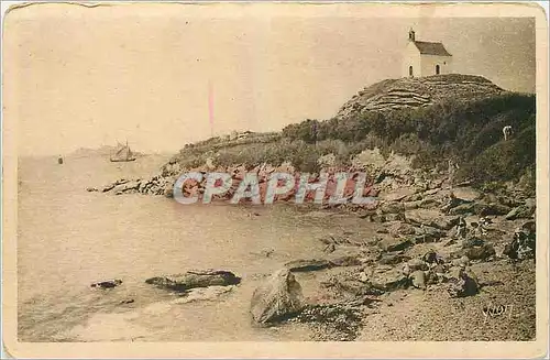 Ansichtskarte AK Roscoff Finistere La Pointe de Bloscon et la Petite Chapelle Sainte Barbe