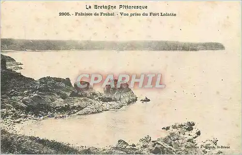 Ansichtskarte AK Falaises de Frehel Vue prise du Fort Lalatte