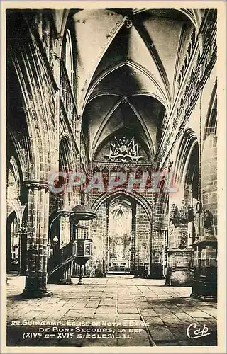 Cartes postales Guingamp Eglise Notre Dame de Bon Secours La Nef