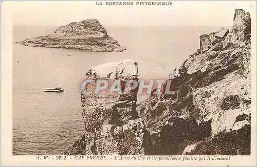 Ansichtskarte AK Cap Frehel L'Amas du Cap et les formidables falaises qui le dominent