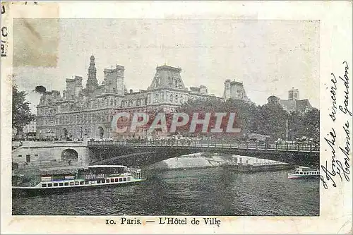 Cartes postales Paris L'Hotel de Ville