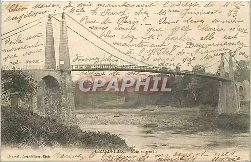 Cartes postales Lezardrieux Pont suspendu