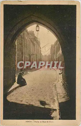 Cartes postales Dinan Porte et Rue St Malo