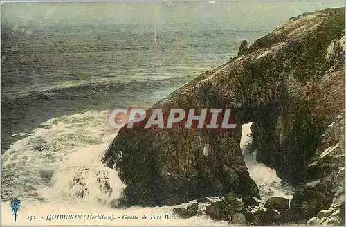 Ansichtskarte AK Quiberon Morbihan Grotte de Port Bara