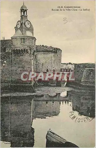 Ansichtskarte AK Concarneau Entree de la Ville Close Le Beffroi