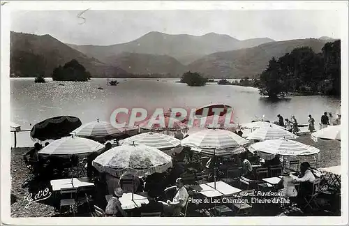 Cartes postales L'Auvergne Plage du Lac Chambon L'Heure du The