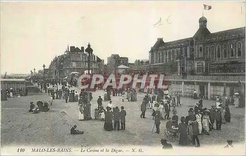 Cartes postales Malo les Bains Le Casino et la Digue