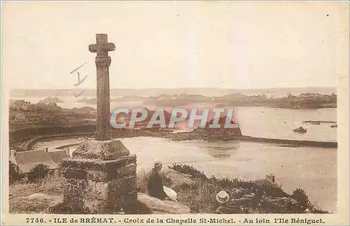 Ansichtskarte AK Ile de Brehat Croix de la Chapelle St Michel