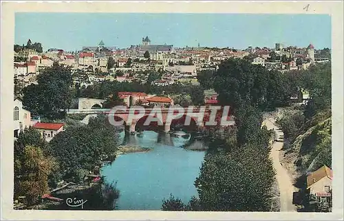 Cartes postales moderne Thouars DS Vue generale prise de Saint Jean Le Pont Neuf