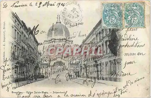 Cartes postales Bruxelles Eglise Sainte Marie Schaerbeek
