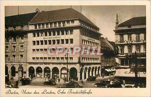 Cartes postales Berlin Unter den Linden Ecke Friedrichstrasse