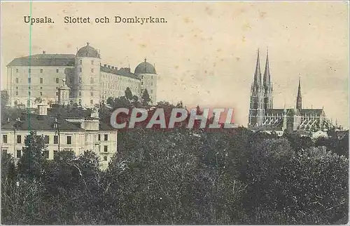 Cartes postales Upsala Slottet och Domkyrkan