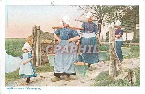 Cartes postales Melkvrouwen Volendam Folklore