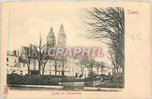 Cartes postales Tours Jardin de l'Archeveche