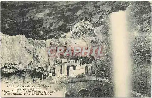 Cartes postales Cascade de Courmes Gorges du Loup Ligne du Sud de la France AM