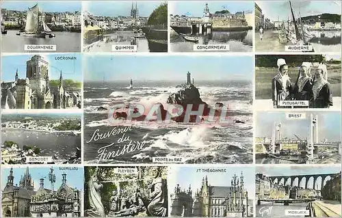 Cartes postales moderne Souvenir de Finistere Douarnenez Quimper Concarneau Audierne Douarnenez Benodet Audierne