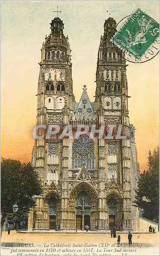 Cartes postales Tours La Cathedrale Saint Gatien