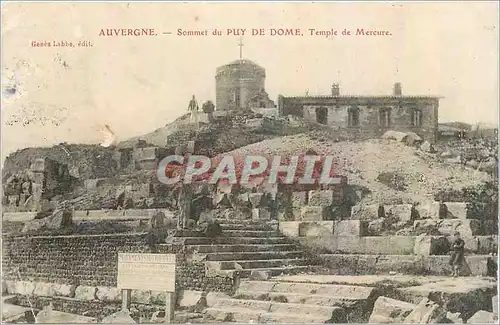 Cartes postales Auvergne Sommet du Puy de Dome Temple de Mercure