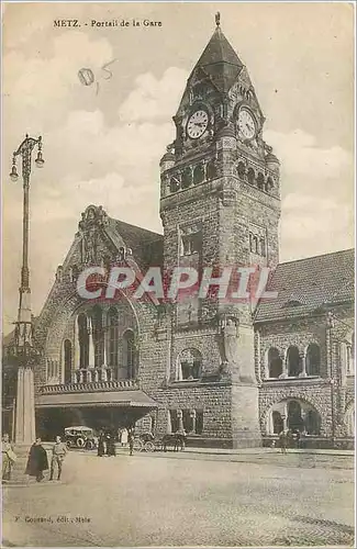 Cartes postales Metz Portail de la Gare