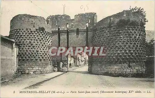 Cartes postales Montreuil Bellay M et L Porte Saint Jean Ouest