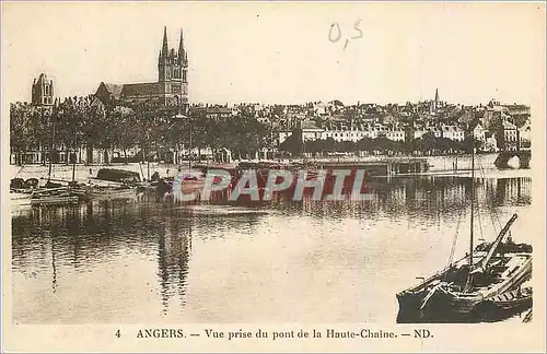 Cartes postales Angers Vue prise du pont de la Haute Chaine