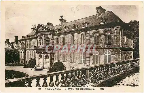 Ansichtskarte AK Valognes Hotel de Beaumont