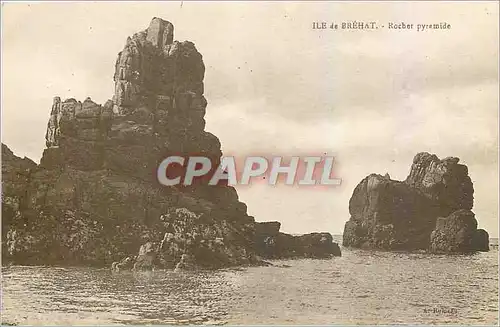 Cartes postales Ile de Brehat Rocher pyramide