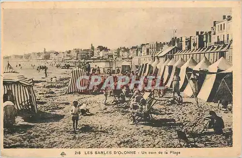 Cartes postales Les Sables d'Olonne Un coin de la Plage