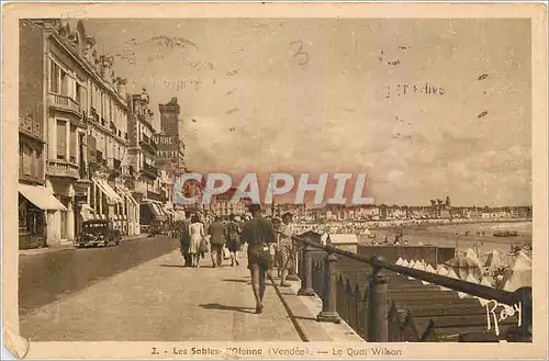 Ansichtskarte AK Les Sables d'Olonne Vendee Le Quai Wilson