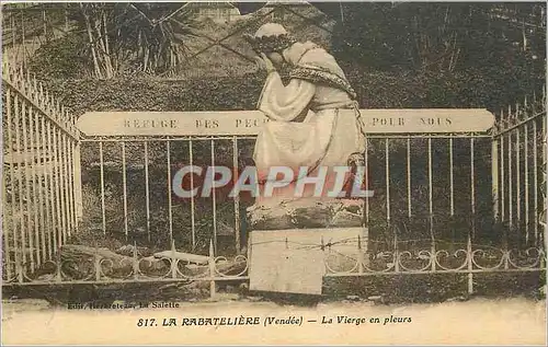 Cartes postales La Rabateliere Vendee La Vierge en pleura