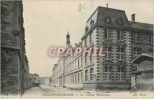 Cartes postales Chalon sur Marne Le College Municipal