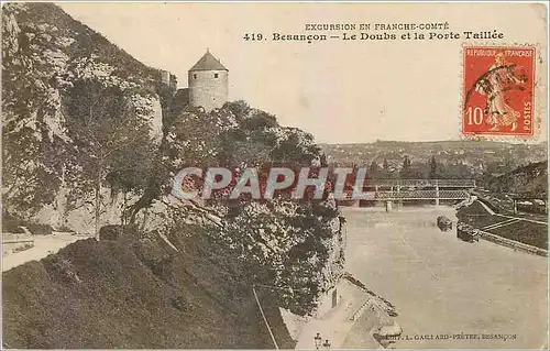 Cartes postales Besancon Le Doubs et la Porte Taillee