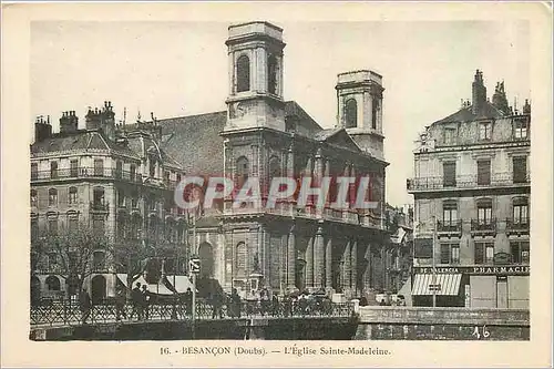 Cartes postales Besancon Doube L'Eglise Sainte Madeleine