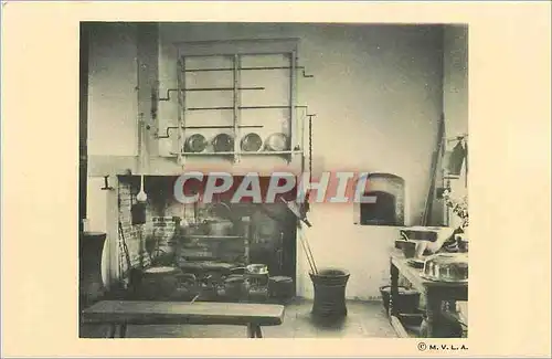 Ansichtskarte AK Fireplace and oven in the family kitchen at Mount Vernon