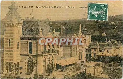 Cartes postales Besancon Bains Salins de la Mouillere Le Casino (carte toilee)