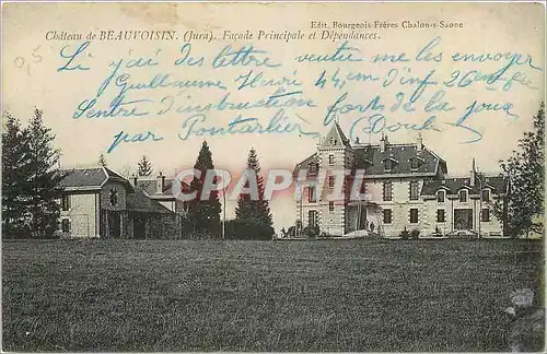 Ansichtskarte AK Chateau de Beauvoisin Jura Facade Principale et Dependances