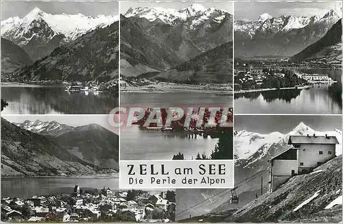 Moderne Karte Zell am See Die Perle der Alpen