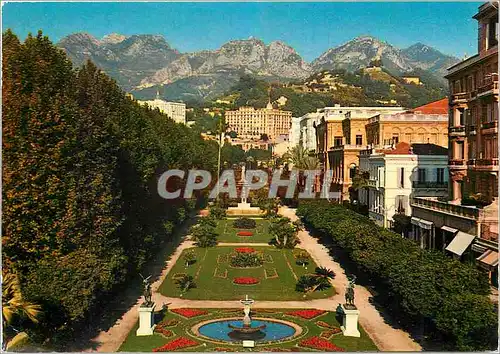 Moderne Karte Menton AM Les Jardins du casino