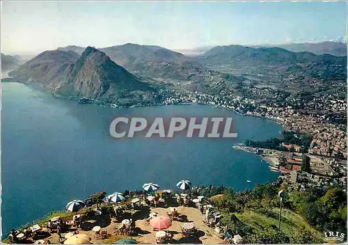 Cartes postales moderne Lugano dal Monte Bre