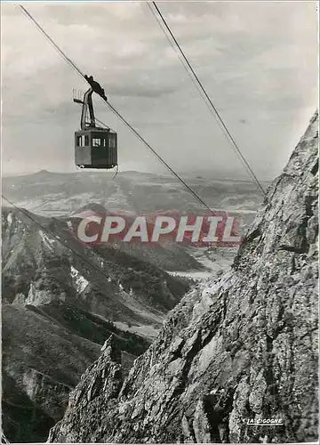 Cartes postales moderne Le Mont Dore P de D Le teleferique au dessus des Aiguilles du Sancy
