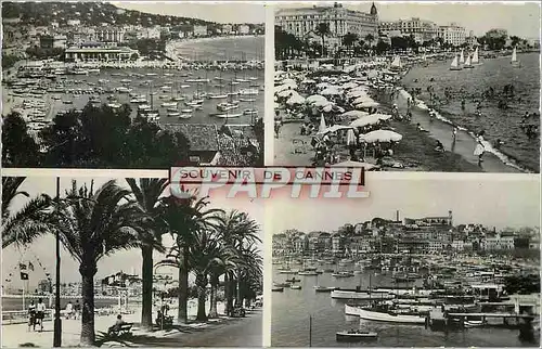 Moderne Karte Souvenir de Cannes